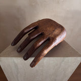 Large Wooden Open Palm Sculpture