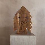 Hand Carved Wooden Pine Tree Wall Hanging