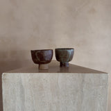Footed Brutalist Studio Ceramic Cup
