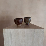 Footed Brutalist Studio Ceramic Cup