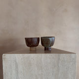 Footed Brutalist Studio Ceramic Cup