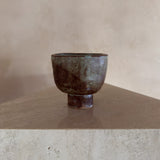 Footed Brutalist Studio Ceramic Cup