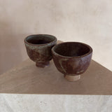 Footed Brutalist Studio Ceramic Cup