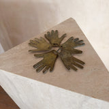 Hammered Brass Hand Object