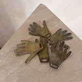 Hammered Brass Hand Object