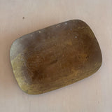 Brass Tray with Etched Faces