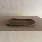 Brass Tray with Etched Faces