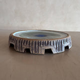 Green and Blue Studio Ceramic Cheese Plate