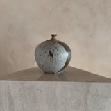 Rounded Studio Ceramic Vase with Striped Detail