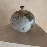 Rounded Studio Ceramic Vase with Striped Detail