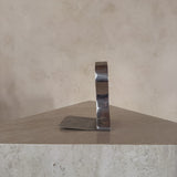 Single Rounded Chrome Bookend