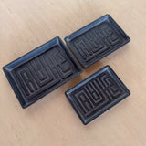 Set of 3 Etched Iron Catch Alls