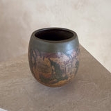 Small Mottled Earth Studio Ceramic Vase