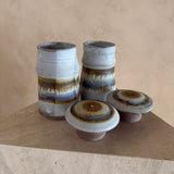 Periwinkle Drip Studio Ceramic Canister