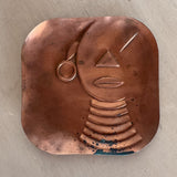Modernist Copper Tray by Rebajes