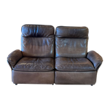 DS49 Leather Loveseat by De Sede 1970s