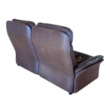 DS49 Leather Loveseat by De Sede 1970s