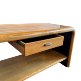 Two Tone Wood Waterfall Console