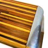 Two Tone Wood Waterfall Console