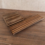 'Pianura' Low Walnut Coffee Tables by Mario Bellini