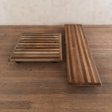 'Pianura' Low Walnut Coffee Tables by Mario Bellini