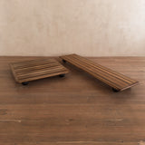 'Pianura' Low Walnut Coffee Tables by Mario Bellini