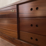 Pair of Italian Cherry Wood Nightstands, 1960s