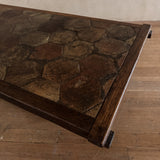 French Hexagonal Tile Coffee Table, 1960s