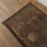 French Hexagonal Tile Coffee Table, 1960s