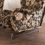 Pair of Vintage Floral Wingback Lounge Chairs