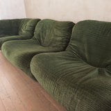 5 Piece Modular Spanish Olive Lounge Set