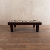 French Modernist Tile Top Coffee Table