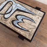 French Modernist Tile Top Coffee Table