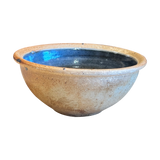 Blue Glazed French Ceramic Bowl