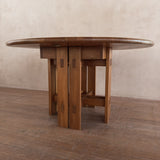 Maison Regain Solid Elm Round Dining Table