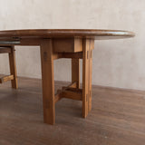 Maison Regain Solid Elm Round Dining Table