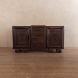 Sculptural Wood Sideboard by Charles Dudouyt, 1940s