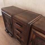 Sculptural Wood Sideboard by Charles Dudouyt, 1940s