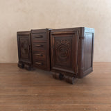 Sculptural Wood Sideboard by Charles Dudouyt, 1940s