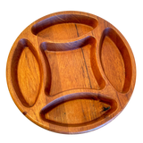 Carved Wood Sectioned Platter