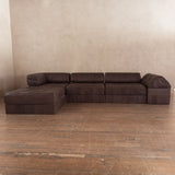 Chocolate Leather 'DS-88' Patchwork Sofa by De Sede