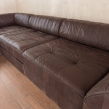 Chocolate Leather 'DS-88' Patchwork Sofa by De Sede
