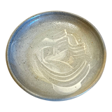 Brushstroke Glazed Pottery Plate