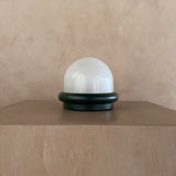 Green Accent Dome Table Lamp attr. Prisma Duna, 1970s