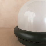 Green Accent Dome Table Lamp attr. Prisma Duna, 1970s