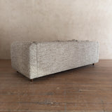 Oak Panel Sofa in Oatmeal Alpaca Bouclé, 1970s