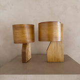 Pair of Scandinavian Bent Birch Table Lamps