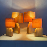 Pair of Scandinavian Bent Birch Table Lamps