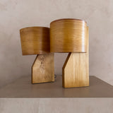 Pair of Scandinavian Bent Birch Table Lamps