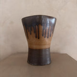Large French Drip Glaze Studio Ceramic Vessel